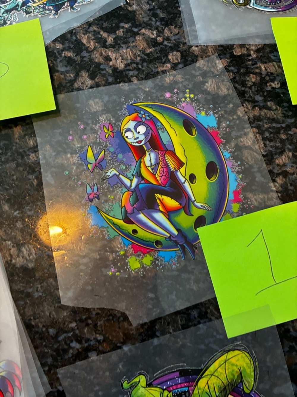 Nightmare Before Christmas Iron-On Transfers Lot of 22 Jack Sally Oogie Disney - Picture 5 of 7